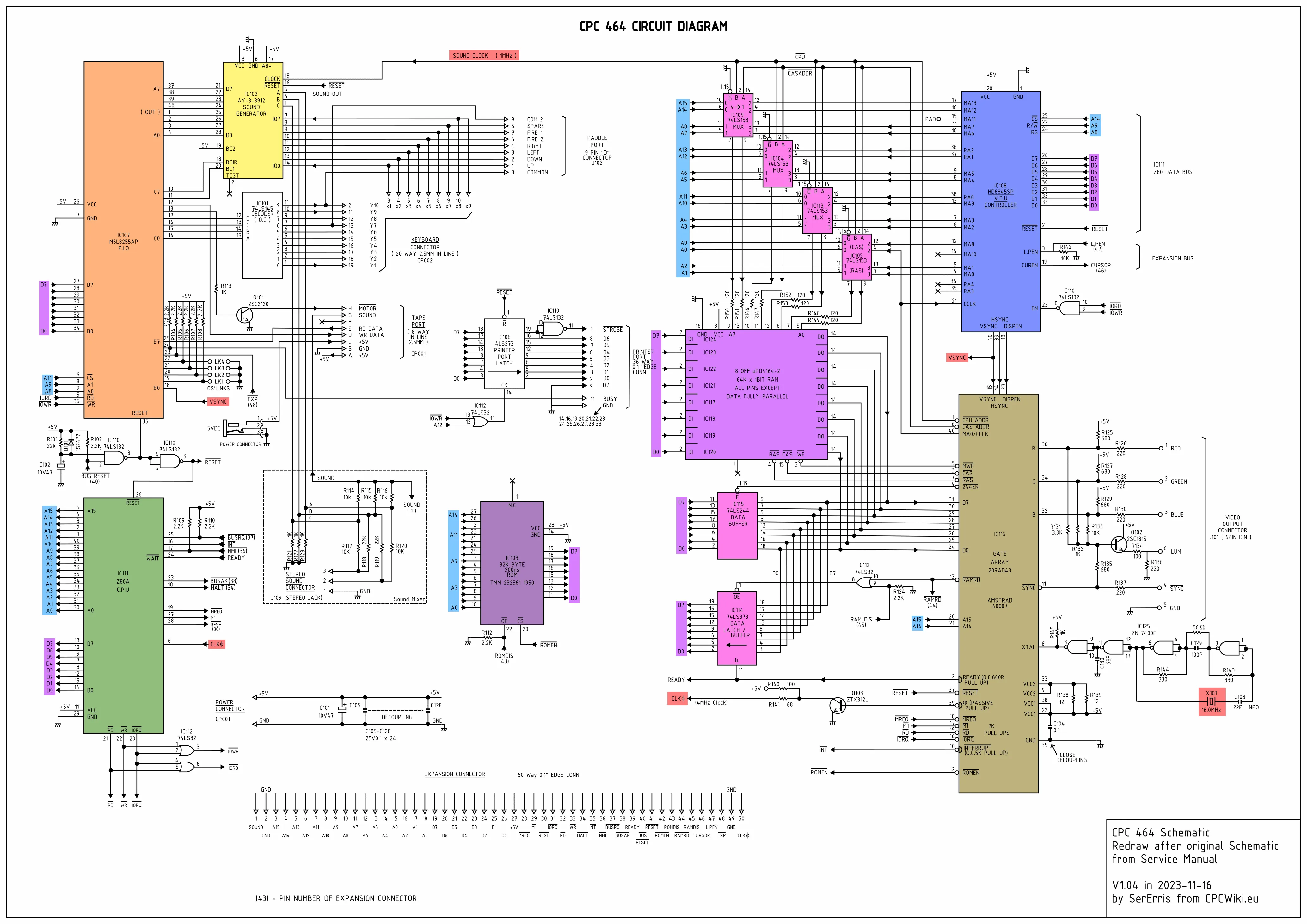 CPC464 Circuit Diagram