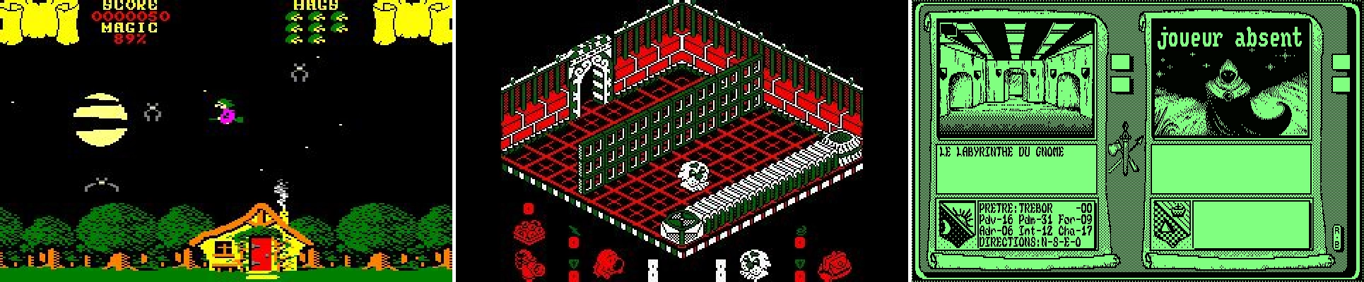 Mode 0: Cauldron, Mode 1: Head over Heels, Mode 2: Saga Video Modes